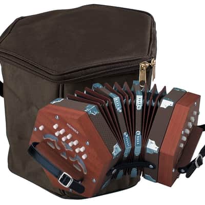Hohner Accordions Hohner, 49 D40 Concertina, with Gig Bag 20 Key image 1
