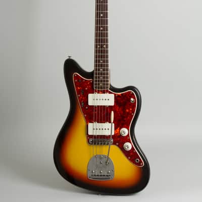 Fender Jazzmaster Solid Body Electric Guitar (1966), ser. #153808, original black tolex hard shell case. image 1