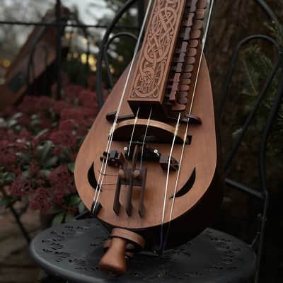 Hurdy-Gurdy With Pickup - 24 Keys - 6 string - Ukrainian Lira Hurdy Gurdy Electric Acoustic Excellent New image 1