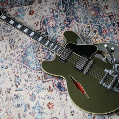 Epiphone Exclusive Shinichi Ubukata ES-355 Custom Olive Drab image 6