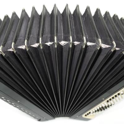 Bayan Accordion Tulskiy Tula 3 Row Chromatic Button Accordion 120 Bass, Vintage Music Box B System, New Straps, Soviet Harmonica, 2758 image 7