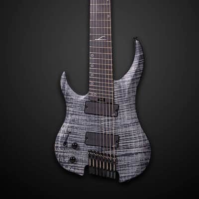 Legator Ghost G8FSSL Left Hand 8 String Electric Guitar - Black Flame (G8FSSL-BLK) image 3