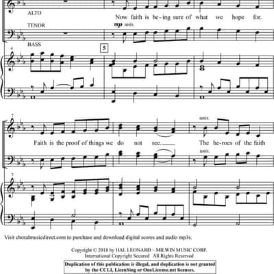 Shawnee Press Song of Faith image 1
