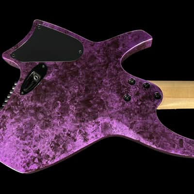 2024 Ormsby Goliath GTR 7 String Roberto Barros Signature Headless Multi-Scale ~ Cyborg Purple image 3