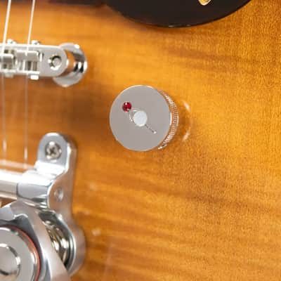 Gretsch G6134TFM-NH Nigel Hendroff Signature Penguin Electric Guitar - Amber Flame with Hardshell Case - Used image 18