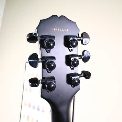 2004 Epiphone SG Goth Black Electric Guitar image 20