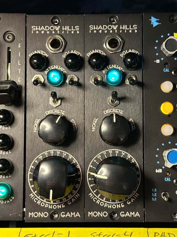*PAIR* *Consecutive SN* Shadow Hills Mono GAMA 500 Series Mic Preamp Module 2010s - Black image 1