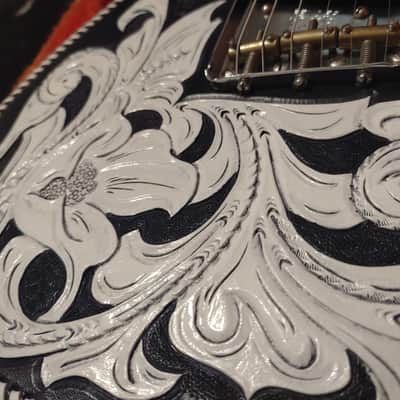 1997 Fender Telecaster '52 USA Reissue AVRI Telecaster w/ Waylon Jennings-Style Leather Cover- Tweed Case & COA! image 5