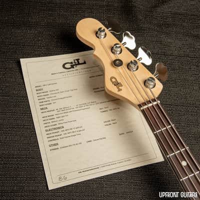 G&L SB-2 Left-Handed Cherry Burst Frost 2024 Electric Bass w/Gig Bag image 6