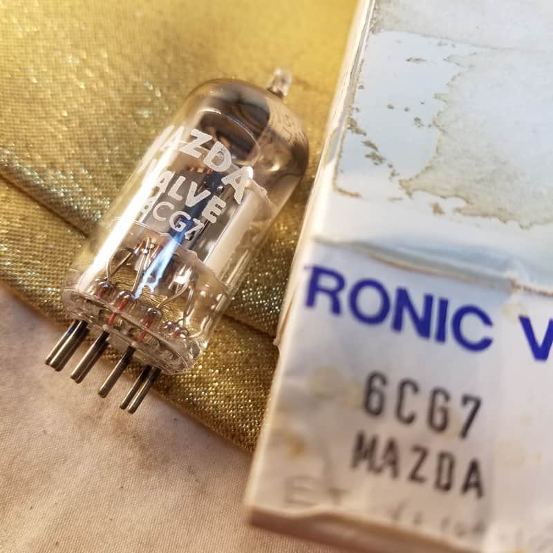 Brimar 6CG7 tNOS AT1000 TESTED Vacuum Tube BVA 6FQ7 divider dual triode 1963-1978 image 1