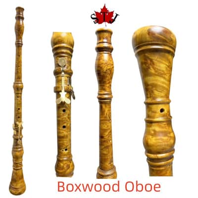 Professional German Baroque style Oboe A-415HZ, orange Bird's eye wood oboe image 1