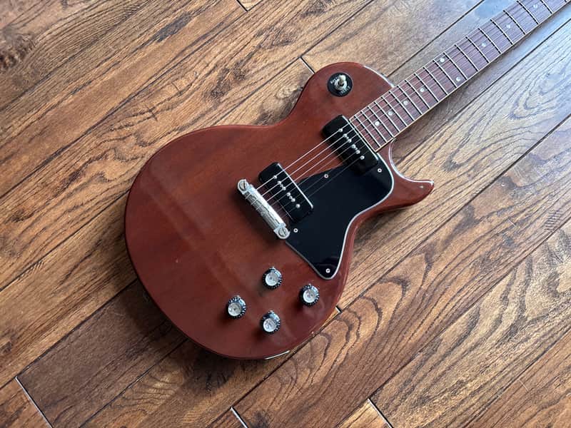 Vintage 1970s Gibbon LG-400 Les Paul Junior P90s Electric Guitar Walnut MIJ Japan image 1
