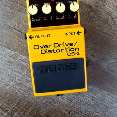 Boss OS-2 OverDrive/Distortion (Silver Label) Yellow image 6