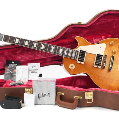 Gibson Les Paul Standard 50s Figured Top Dirty Lemon Burst Cherry Back image 3