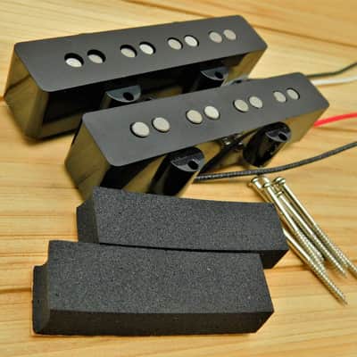 Artec Split Jazz Bass Noiseless Alnico 5 Pickup Set HOT! 11k / 13k image 4