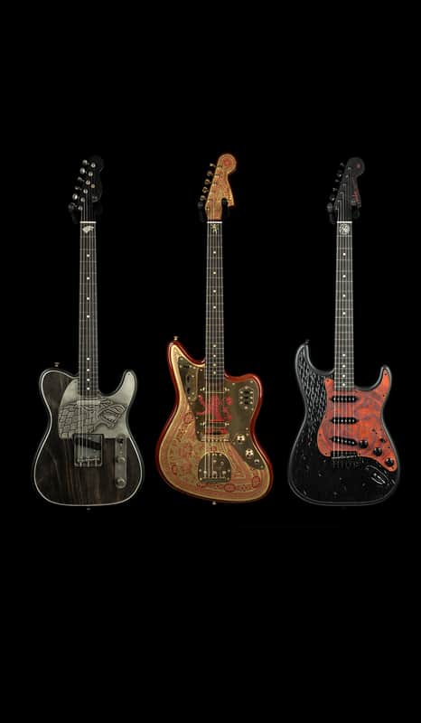 Fender Custom Shop Game of Thrones Sigil Collection Complete Set image 1
