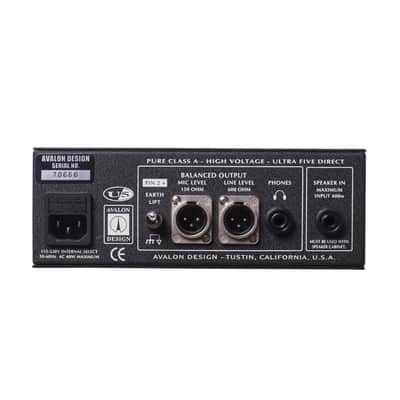 Avalon U5 Instrument DI and Instrument Preamp image 7