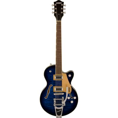Gretsch Gretsch G5655T-QM Electromatic Center Block Jr. Single-Cut Quilted Maple with Bigsby, Hudson Sky image 1