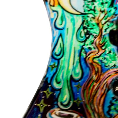 One Off BootLegger Guitar Absinthe Green Fairy 2025 - Custom Art California Build image 20