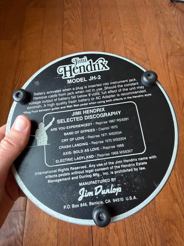 Dunlop JH-2 Jimi Hendrix Signature Fuzz Face - Black | Reverb