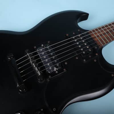 2004 Epiphone SG Goth Black Electric Guitar image 8