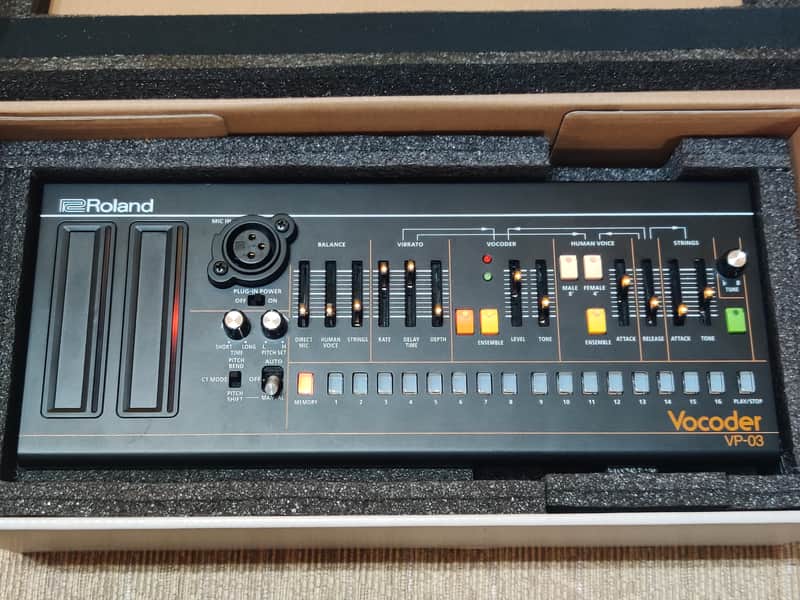 Roland VP-03 Boutique Series Vocoder Plus Synthesizer Module 2016 - Present - Black image 1