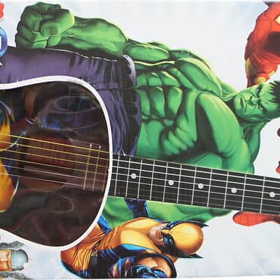 Peavey Marvel X-Men Wolverine Graphic 1/2 Size Acoustic Guitar Signed by Stan Lee with Certificate of Authenticity (Serial  ARBCF101433) image 5