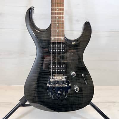 OLP by Music Man HH Electric Guitar w/ Traben MetalArt Bridge – Black Flame Top 2007 image 2
