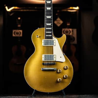 2011 Gibson Les Paul Goldtop 57 LPR-7 Custom Shop antique gold Aged image 2