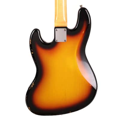 Fender Custom Shop 1960 Jazz Bass Reissue 3-Tone Sunburst Relic 2011 image 6