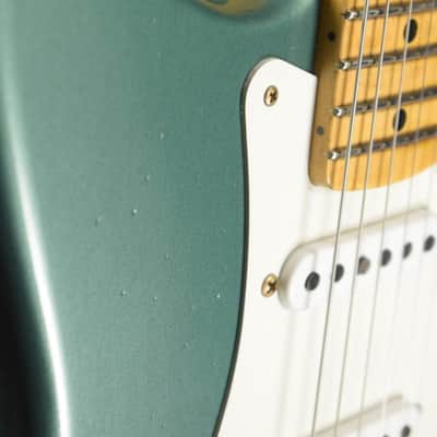 Mint Fender Custom Shop '56 Stratocaster Journeyman Relic Aged Sherwood Green Metallic image 3
