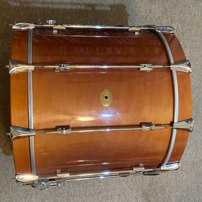 RARE Vintage Noble & Cooley Star Series 22 x 18" Bass Drum in Honey Amber Gloss image 8