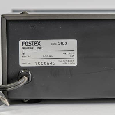 Fostex 3180 Analog Stereo Spring Reverb Rackmount Unit - Vintage image 7