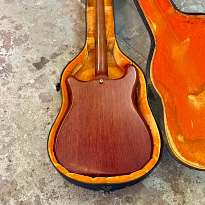 Epiphone Crestwood Wilshire c 1963 - Cherry original vintage USA Pat no PAF mini Humbucker tremotone vibrato Kalamazoo Gibson image 13