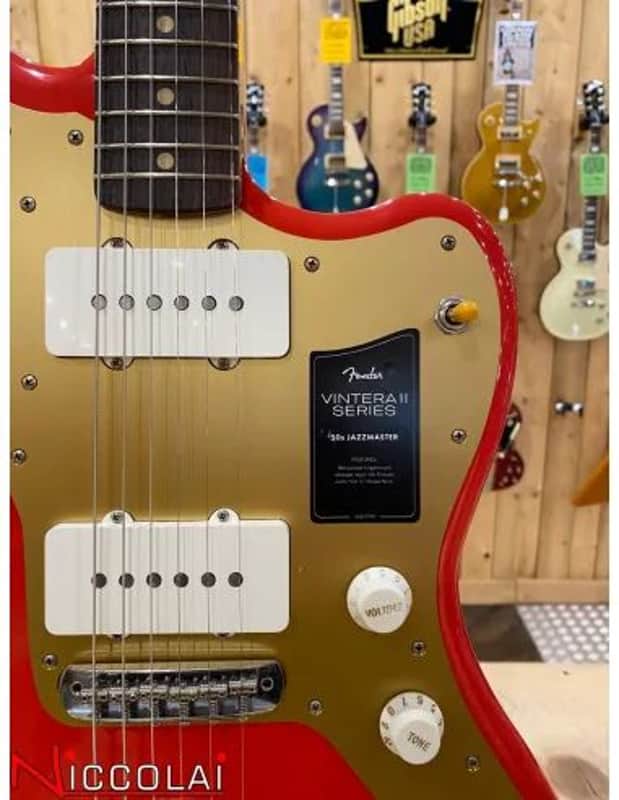 Fender Limited Edition Vintera II Road Worn '50s Jazzmaster, Rosewood Fingerboard, Fiesta Red