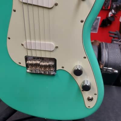 2021 Fender Player Duo Sonic, Pau Ferro Fingerboard, Sea Foam Green w/ Locking Tuners (USED) "Made In Mexico" image 10