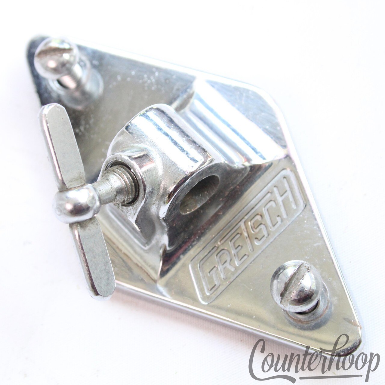 Gretsch Floor Tom Drum Leg Mount/Bass Cymbal L-Arm Diamond Bracket Chrome RB 50s — main photograph