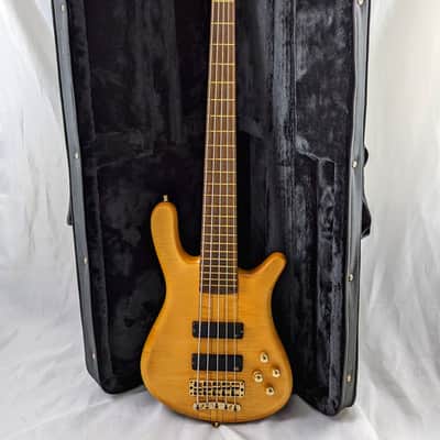 WARWICK Germany Streamer Stage I Broadneck 5-String Bass - Flamed Maple Neck-Through, Rare 20mm String Spacing image 2