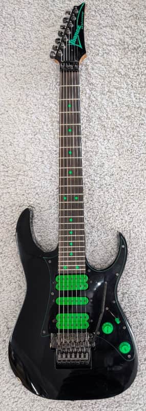 Ibanez UV7BK Universe series Steve Vai 7 string electric guitar w