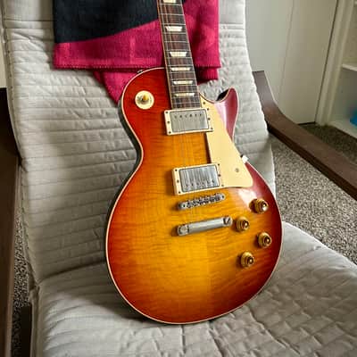 2020 Gibson Custom Shop '58 Les Paul Standard Reissue - Washed Cherry Sunburst VOS - R8 image 2