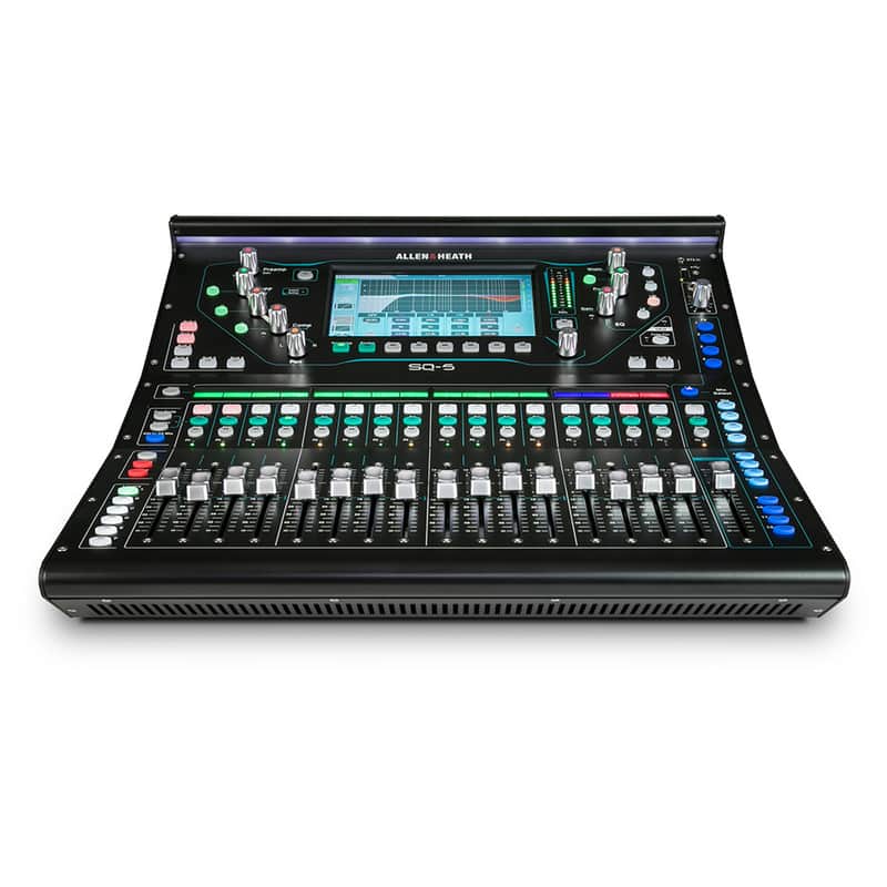 ALLEN & HEATH SQ-5  48 Channel Digital Mixer, 17 Motorized Faders, 96kHz FPGA Processing, 7" touchscreen image 1