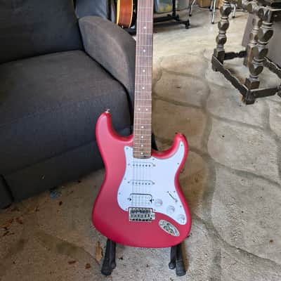 Fender Squier Debut Series Stratocaster HSS Electric Guitar 2026 - Satin Red image 1