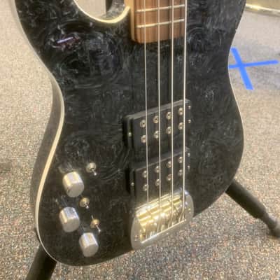 G&L ASAT Bass Left Handed Black Swirl Rare image 2