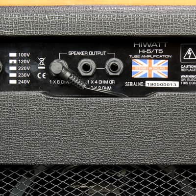HiWatt Hi-5 / T5 1x10 5W Combo Tube Amplifier 2-Ch Amp Celestion G10N-40 00013 image 7
