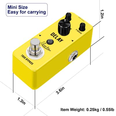 Rowin Analog Vintage Delay Guitar Effect Pedal image 6