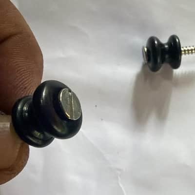 Acoustic Guitar Strap Button End Pin Black- 6 pcs image 2