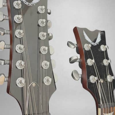 Dean Gran Sport Double Neck Worn Brown image 5