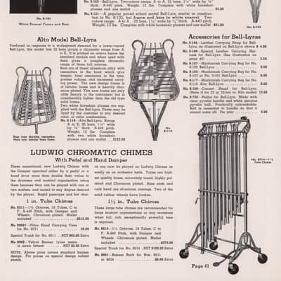 Ludwig Marching Bell Lyra40s CAPS-Logo Glockenspiel Xylophone Vintage Percussion image 14