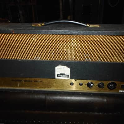Marshall JMP 1992 Super Bass 2-Channel 100-Watt Head 1971 - Black image 3