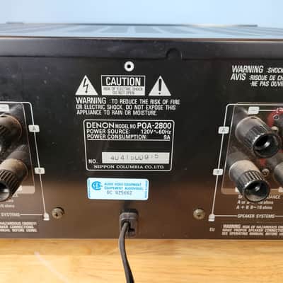 Denon POA-2800 Stereo Power Amplifier #915 image 10